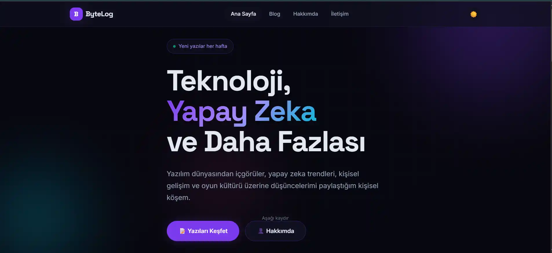 ByteLog — Tech & AI Blog Platform
