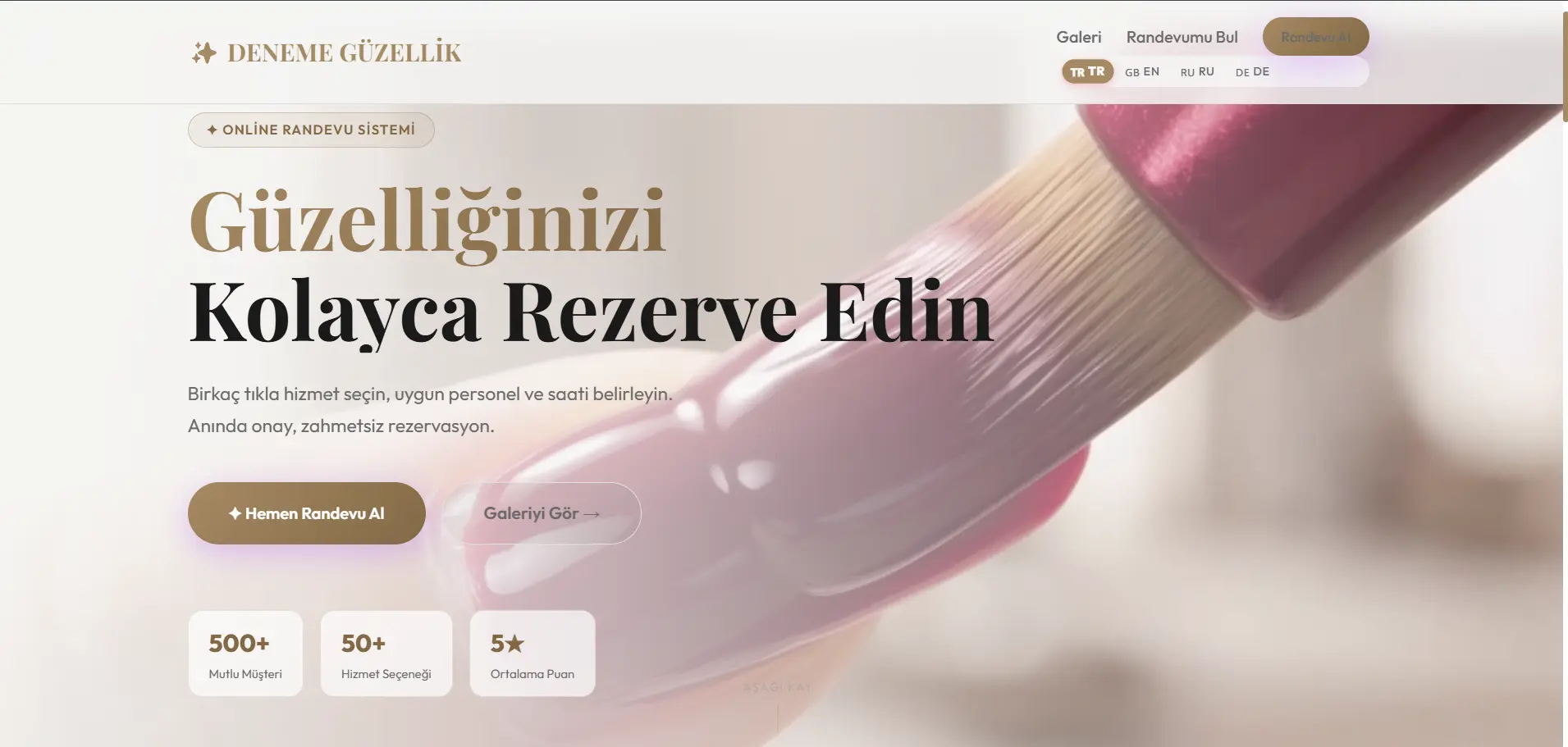 Modern Beauty Center & Appointment Portal